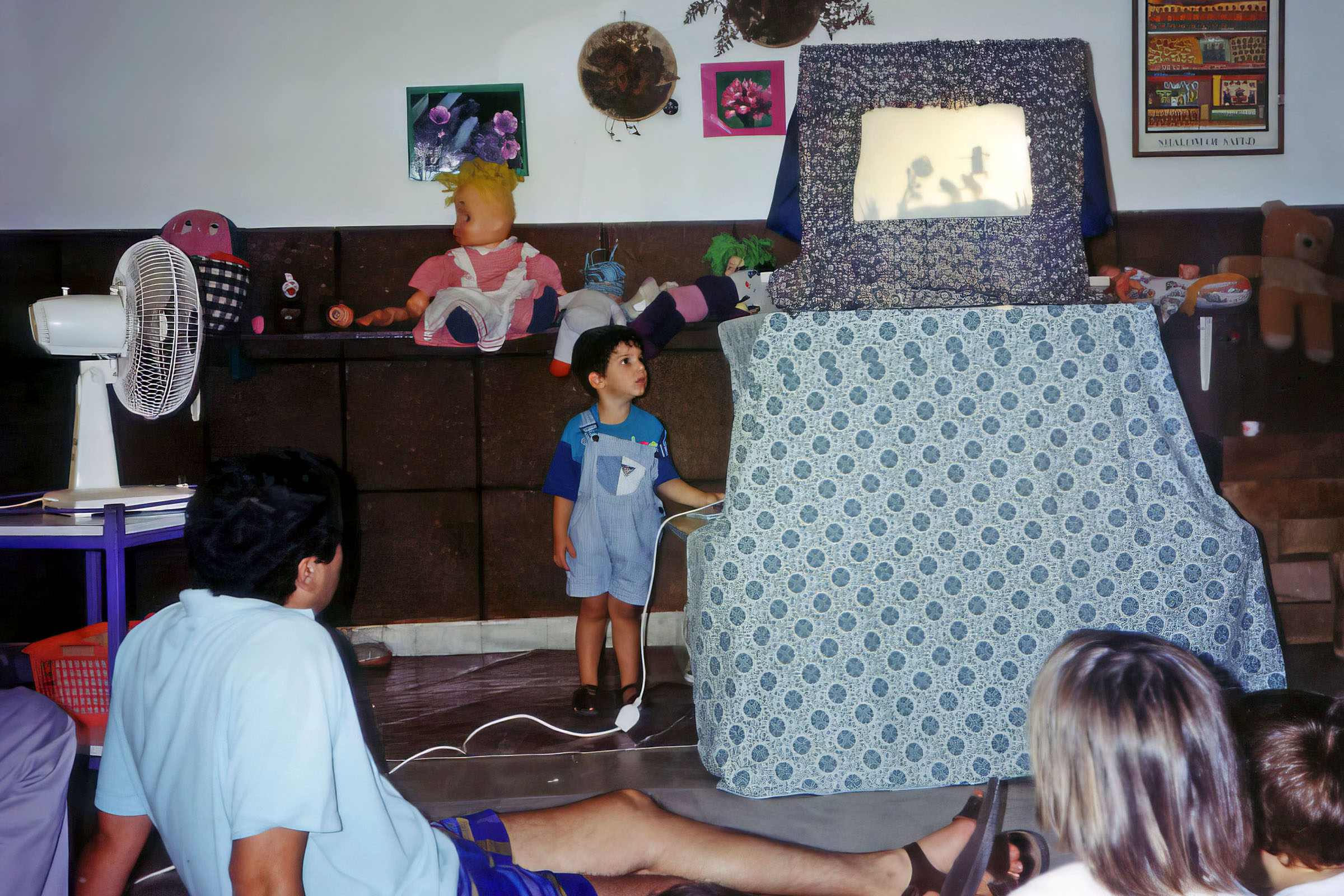 מופע צלליות בגן של הנין עומר